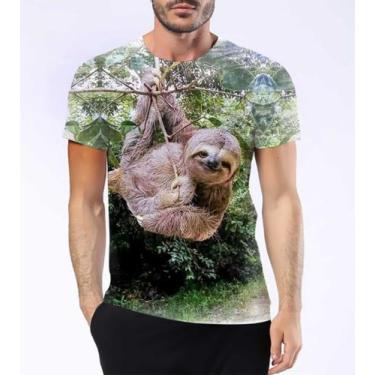 Imagem de Camisa Camiseta Bicho Preguiça Mata Atlântica Tropical Hd 3 - Estilo K
