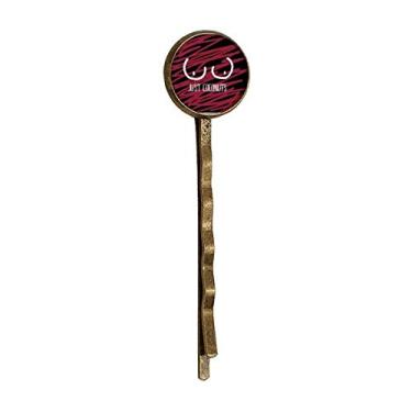 Imagem de Just Coconuts Funny Drawing Red Pink Retro Metal Hair Bobby Pin Headwear