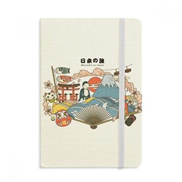 Imagem de Caderno de viagem japonês com capa dura para diário clássico A5