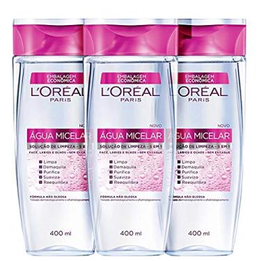 Imagem de Kit L'Oréal Paris Dermo Expertise Água Micelar 5 em 1 - Água Demaquilante 3x400ml