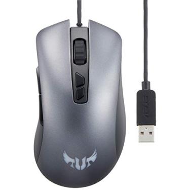 Imagem de ASUS Mouse óptico RGB para jogos - TUF M3 | Mouse ergonômico e leve para jogos com fio para PC | Sensor óptico de nível de jogos 7000 DPI | Interruptores Omron | 7 botões | Iluminação RGB Aura Sync