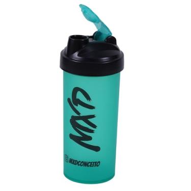 Imagem de Coqueteleira Shakeira Shaker MXD Conceito Academia Treino Hidratação Clássica Peneira 700ML (Turquesa/Preto)