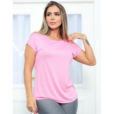 Imagem de Blusa Feminina Fitness em Dry Fit para Academia Seca Rápido com Detalh