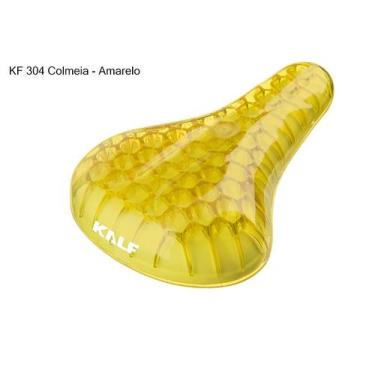 Imagem de Selim Bike Mirim Infantil Colméia Kalf Cores Aro 12 16 20, Amarelo