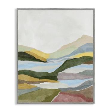 Imagem de Stupell Industries Design de arte giclée emoldurado cinza com vista abstrata de colina tranquila por Nikita Jariwala, 61 x 76 cm