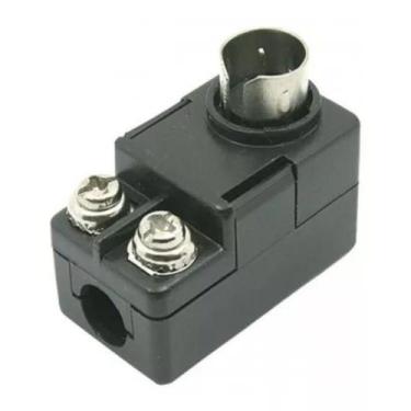 Imagem de Balum Cachimbo Adaptador Conector Antena 75/300r P/75r- 10pç - Pasmeyt