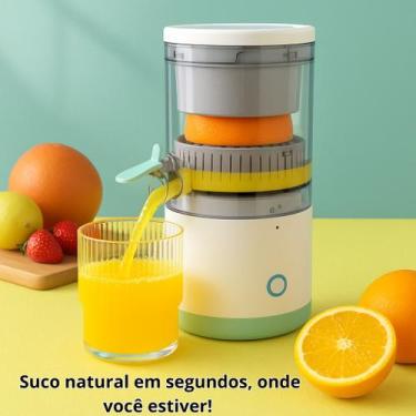 Imagem de Espremedor de Frutas Cítricas Portátil Recarregável Sucos Laranja Cozi