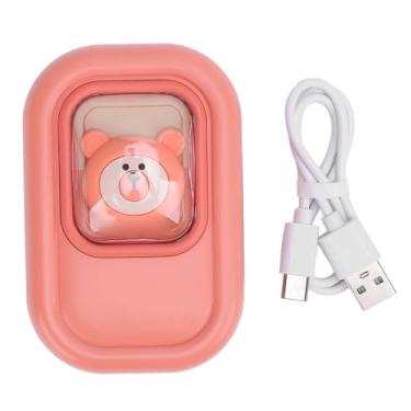 Imagem de Aquecedor de mão recarregável de mão elétrica Aquecedor de mão portátil 360 graus Aquecimento surround com camada de grafeno para atividades externas internas de inverno (Róseo) (Bege) (Laranja)