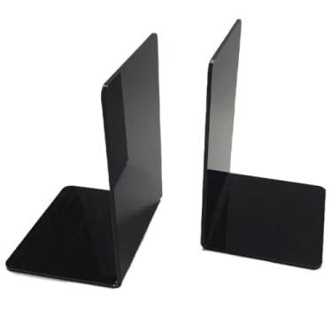 Imagem de Porta Livros Organizador - Suporte e Apoio para Livros na Estante, Aparador para Organizar e Estabilizar(Preto)