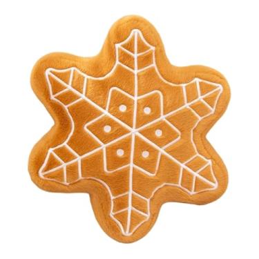 Imagem de Ｂｅｓｇａ Almofada de pelúcia macia para decoração de casa, bicho de pelúcia fofo e criativo, almofada de para quarto festivo, sofá, cama de férias, Flocos de Neve de