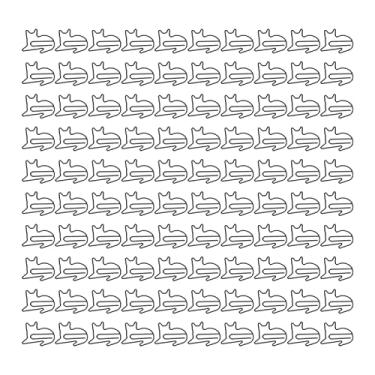 Imagem de 100 peças clipes de papel em formato de animal fofo, marcadores divertidos, clipes organizadores de documentos, clipes planejadores para escritório, escola, casa, metal, plástico, (Preta)