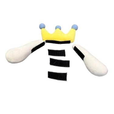 Imagem de YIJU Decoração de capacete com orelhas de cachorro: fácil de aplicar, fofa e divertida, acessório para ciclismo, skate, bicicleta, capacete para esportes, Branco