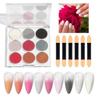 Imagem de Pó Para Unhas,Acabamento Espelho Mágico,Conjunto De Pós | Pó com Glitter -Íris e Degradê Artístico para Decoração de Unhas DIY em Ocasiões Festivas como Páscoa Halloween e