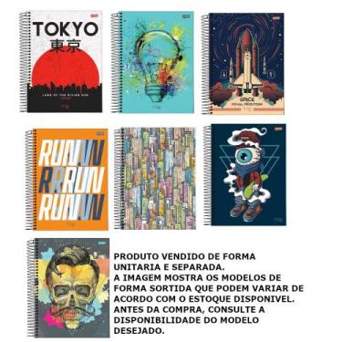 Imagem de Caderno 1x1 flow 80f sortido - jandaia