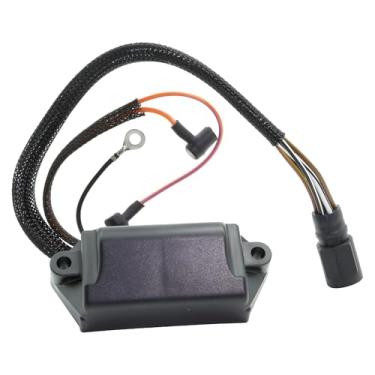Imagem de Módulo de ignição compatível com motor de popa Evinrude Johnson 18 20 25 28 30 35 40 48 50 HP, CDI Power Pack Substitui 584908 585224 585260 584767 585074 5000014 500114 500114 344 5 00134 18-5768 113