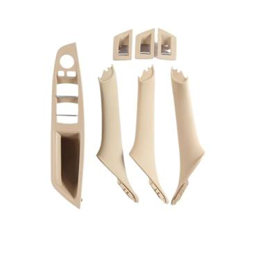 Imagem de Maçaneta interna da porta do carro, interruptor da janela lateral do motorista, apoio de braço, compatível com bmw série 5, drive manual f10f11 523i525i528i530i(RHD Beige)