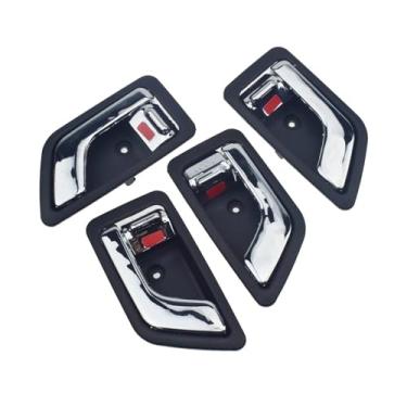 Imagem de 4 unidades de carro preto dentro das maçanetas das portas internas esquerda direita do passageiro compatível com Hyundai Getz/Click/TB 2002 2003 2004 2005 2006 2007 2008 2009(Type B 4pcs)