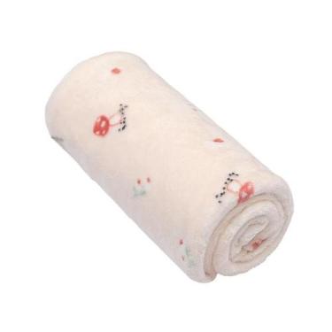 Imagem de Cobertor de Microfibra Bebê Estampado Cogumelo Papi
