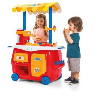 Imagem de Brinquedo Infantil Lanchonete Completa Com Comidinhas E Acessórios Faz