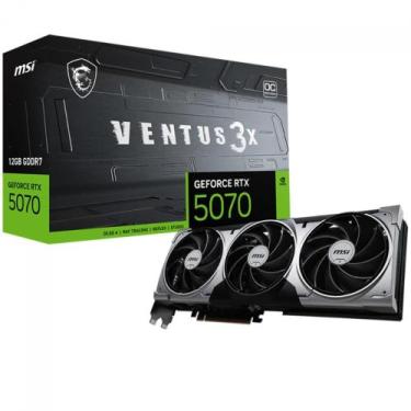 Imagem de Placa Vídeo MSI RTX 5070 Ventus 3X OC 12GB GDDR7 Ray Tracing