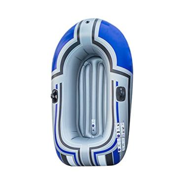 Imagem de Tingpai Série de barcos infláveis, caiaque inflável espesso, caiaque de barco de pesca, jogo de água individual pa uma pessoa ao ar livre, lazer, viagens, barco de pesca 150