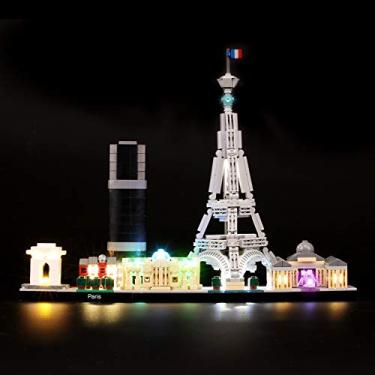 Imagem de BRIKSMAX Led Lighting Kit for Architecture Paris Skyline Collection - Compatible with Lego 21044 Building Blocks Model- Not Include The Lego Set