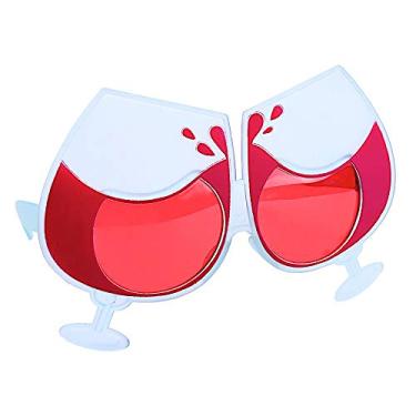 Imagem de Sun-Staches Wine Glasses Novelty Costume Sunglasses, Party Favor Shades UV400