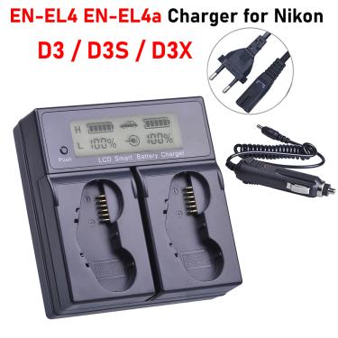 Imagem de D3 carregador EN-EL4 EN-EL4a MH-22 carregador rápido para nikon d3 carregador de bateria
