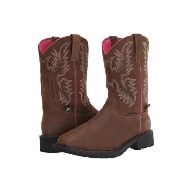Imagem de ARIAT Bota masculina Krista Metguard aço bico trabalho western, Marrom escuro, 9.5