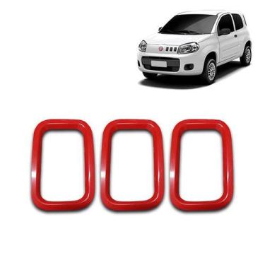 Imagem de Jogo Aplique para Grade Dianteira Uno Evo 2010 2011 2012 2013 2014 Fio