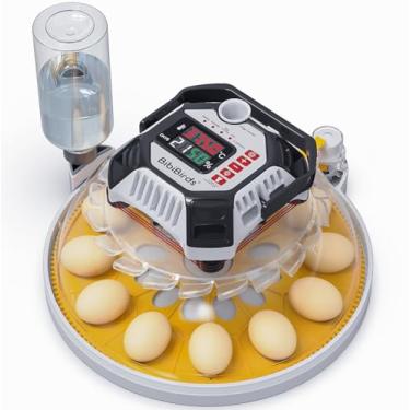 Imagem de Incubadoras para incubação de ovos com umidade automática - MS12, incubadora de ovos com giro automático de ovos e controle digital de umidade para chocar frango, codorna, pato