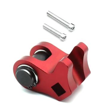 Imagem de DBEIXIWEI Compressor de mola de válvula vermelha com 2 parafusos de dobradiça de porta automotiva e peça de reparo de bucha adequada para estilo LS2/LS1