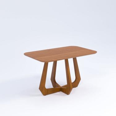 Imagem de Mesa Bromelia Natuame 78cm x 80cm x 130cm Tampo em Mdf Madeira/Cinamomo