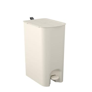 Imagem de Lixeira Borboleta com Pedal Coza 20L Light GrayA Lixeira Borboleta com Pedal 20L, na cor Light Gray com alça Cinza Chumb