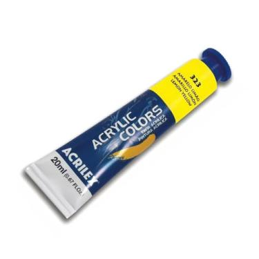 Imagem de Tinta Acrílica Acrilex 20 ml Avulso Amarelo Limão 323