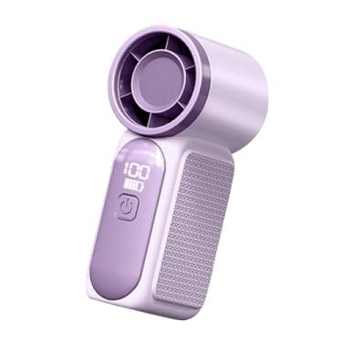 Imagem de Bothyi Ventilador portátil de mão silencioso multifuncional 18 horas 100 velocidades ajustável para ambientes internos e externos escritório maquiagem viagem, Tolet
