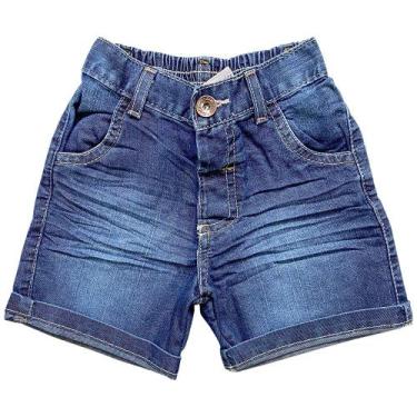 Imagem de Shorts Bebê Look Jeans Basic Jeans, Azul, P