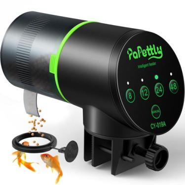 Imagem de Alimentador automático de peixes Papettly para aquário com temporizado