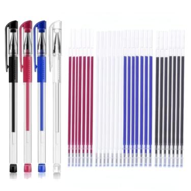 Imagem de Nextpal Conjunto de 32 canetas marcadoras de tecido apagáveis a calor, marcadores de tinta que desaparecem para costura, acolchoados e bordados, alternativa de giz de alfaiate com refis para confecção