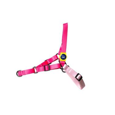 Imagem de Peitoral Antipuxão para Cachorros - Hype Rosa Neon - Shudog, P