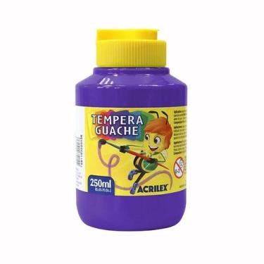Imagem de Tinta Têmpera Guache Acrilex 250ml  Alta Cobertura e Cores Vivas -, Vi