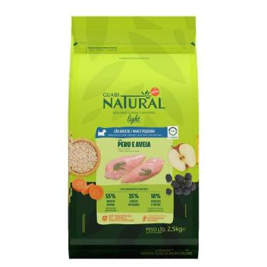 Imagem de Ração Guabi Natural Peru/Aveia Cães Adultos Porte Pequeno 2,5kg - Brf