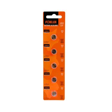 Imagem de Bateria Alcalina Foxlux LR44 1,5V 5 Unidades Relógios