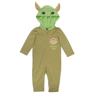 Imagem de Star Wars Baby Yoda The Mandalorian Baby Boys Costume Coverall 6-12 Months Green