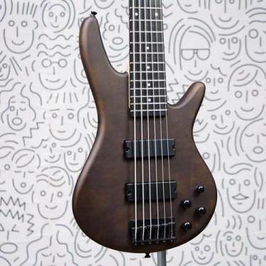 Imagem de Baixo Ibanez Gsr206b 6 Cordas Walnut Fosco Regulado