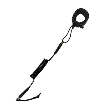 Imagem de de prancha de surf Board Leash Alça de pulso Premium Surf Board Leash Leash de segurança para esportes aquáticos Longboard Water, PRETO