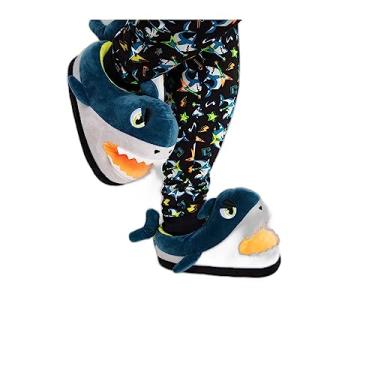 Imagem de Pantufa Menino Teen Tubarão Rockstar Puket