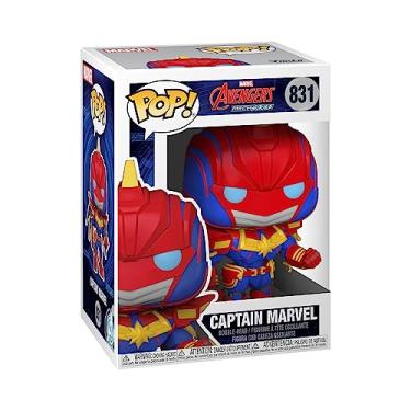 Imagem de Funko Pop, 831 Captain Marvel Mech Strike Avengers, Multicor, approximately 5 inches tall