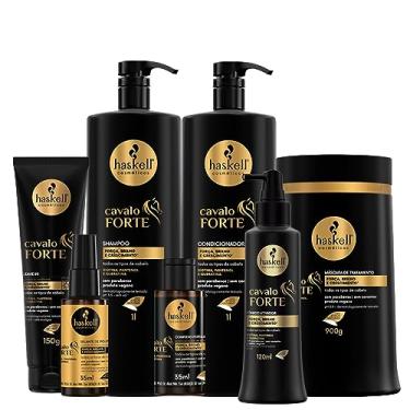 Imagem de Kit Cavalo Forte Shampoo Condicionador Litro Máscara 900g (7 Itens)