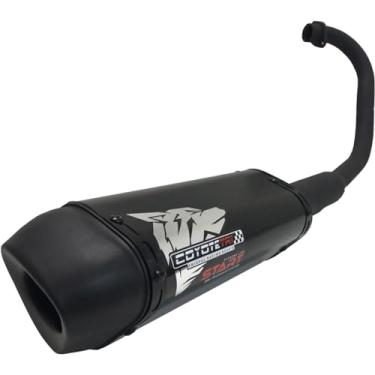 Imagem de Escapamento Coyote Modelo START Mini-Tri Alumínio - PCX 160 ano 2023 em Diante - Preto/Black